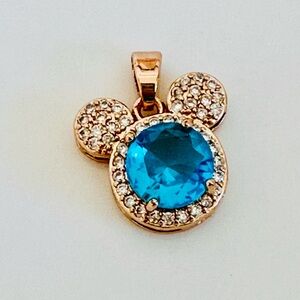 Elegant Blue and Gold Pendant